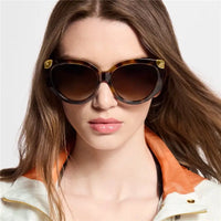 Louis Vuitton Z3339E LV Trunk Cat Eye Sunglasses ✨