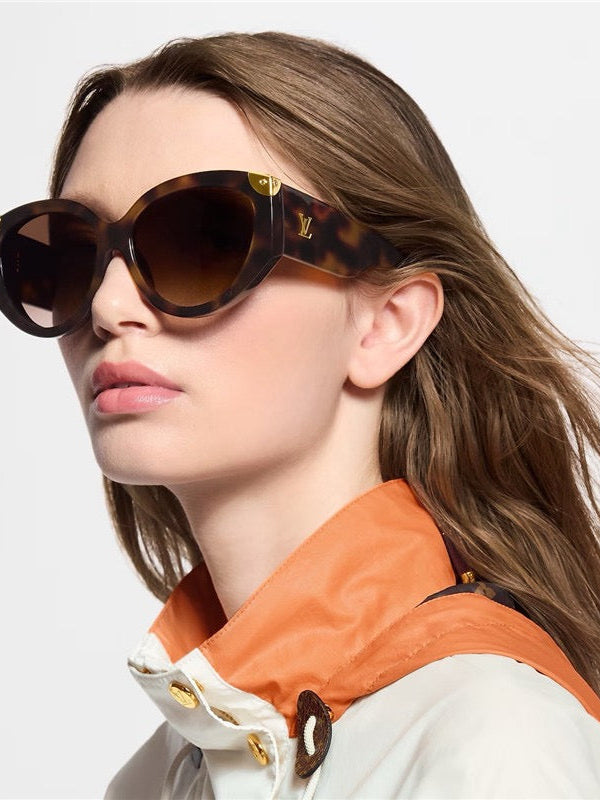 Louis Vuitton Z3339E LV Trunk Cat Eye Sunglasses ✨