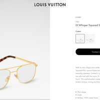 Louis Vuitton Z3388U  LV Whisper Squared Sunglasses✨