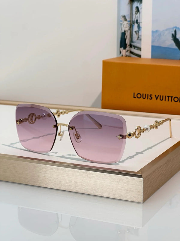 Louis Vuitton Z3407U LV Jewel Pearl Square Sunglasses ✨