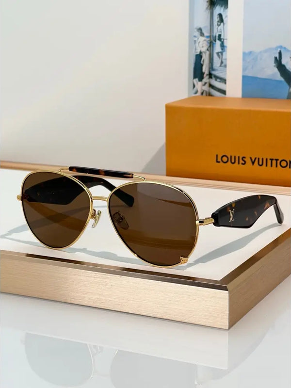 Louis Vuitton Z3463U LVision Light Pilot Sunglasses ✨