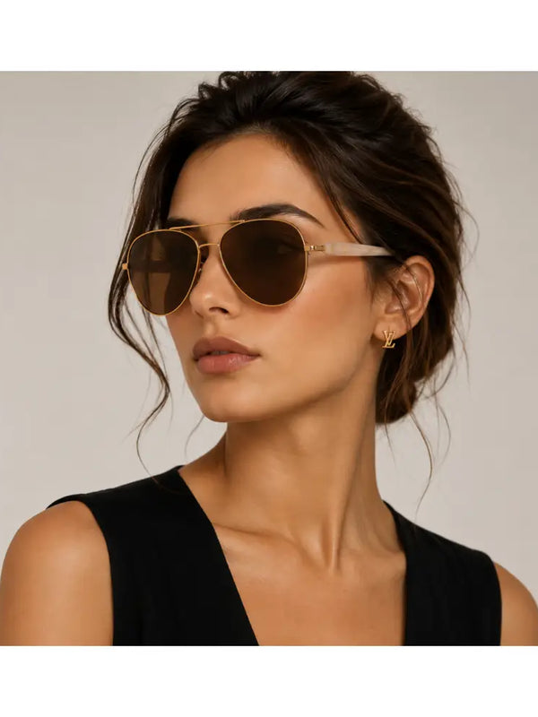 Louis Vuitton Z3463U LVision Light Pilot Sunglasses ✨