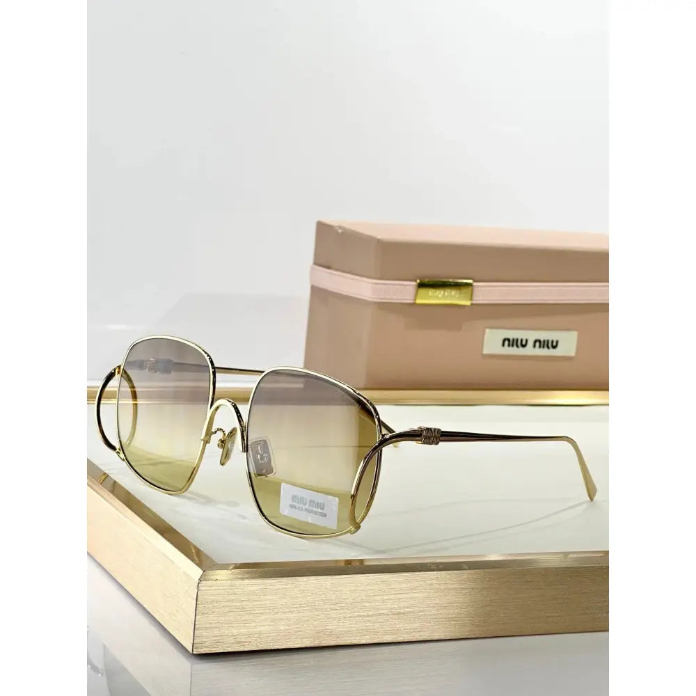 MIU MIU A57S 5AK40S Gold Sunglasses✨