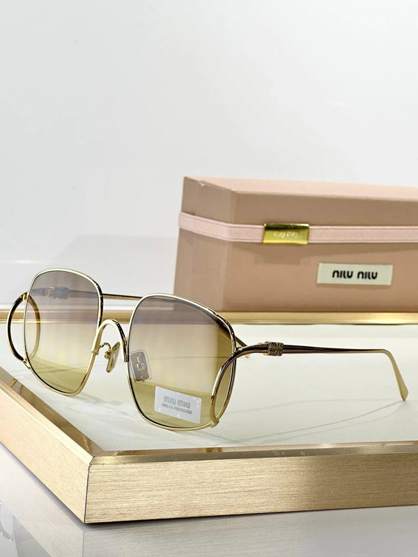MIU MIU A57S 5AK40S Gold Sunglasses✨