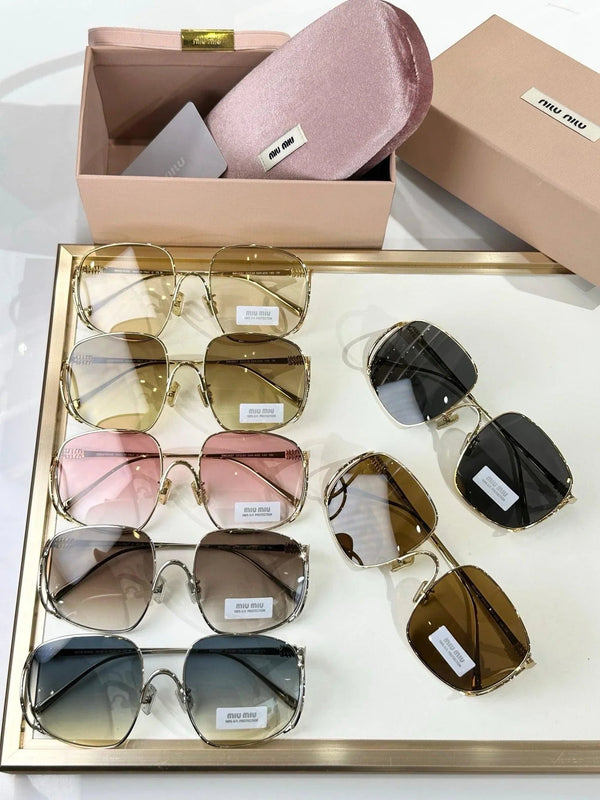 MIU MIU A57S 5AK40S Gold Sunglasses✨