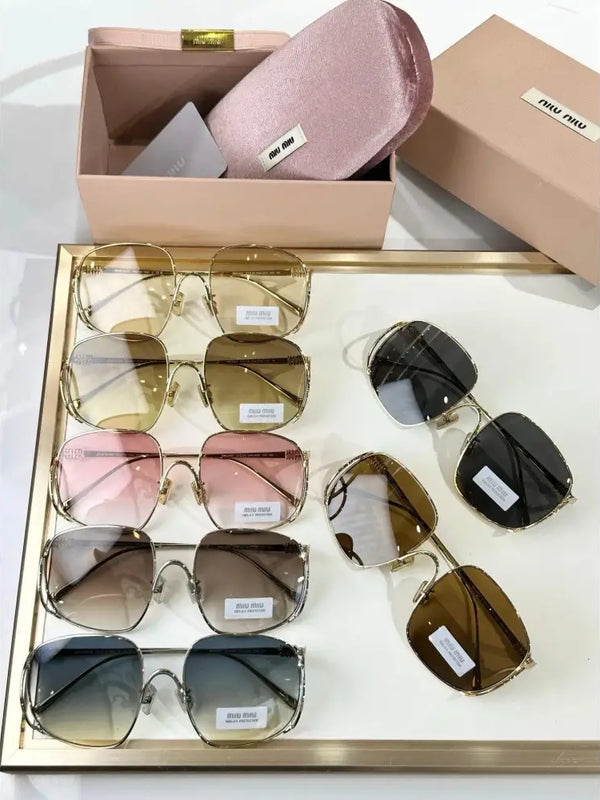 MIU MIU A57S 5AK40S Gold Sunglasses✨