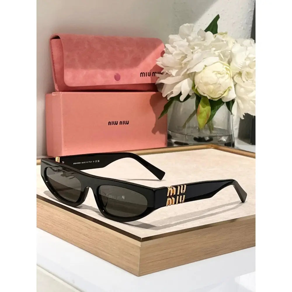 Miu Miu Glimpse oval-frame Acetate - 54 -07ZS Women's Sunglasses