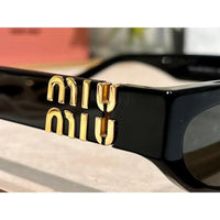 Miu Miu Glimpse oval-frame Acetate - 54 -07ZS Women's Sunglasses