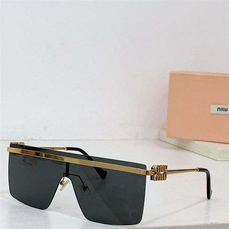 Miu Miu MU50ZS Gold-Black Frame XXL-141mm Women's Sunglasses✨