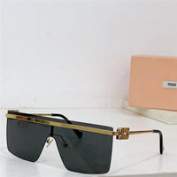 Miu Miu MU50ZS Gold-Black Frame XXL-141mm Women's Sunglasses✨