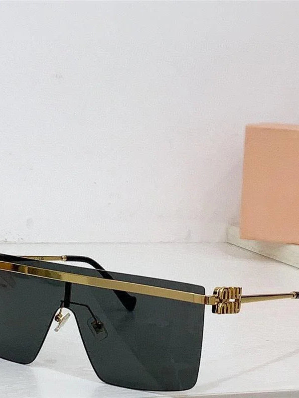 Miu Miu MU50ZS Gold-Black Frame  XXL-141mm Women's Sunglasses✨