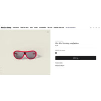 Miu Miu SMUB14 Runway  Women's Sunglasses ✨