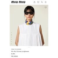 Miu Miu SMUB14 Runway  Women's Sunglasses ✨