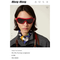 Miu Miu SMUB14 Runway  Women's Sunglasses ✨