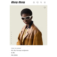 Miu Miu SMUB14 Runway  Women's Sunglasses ✨