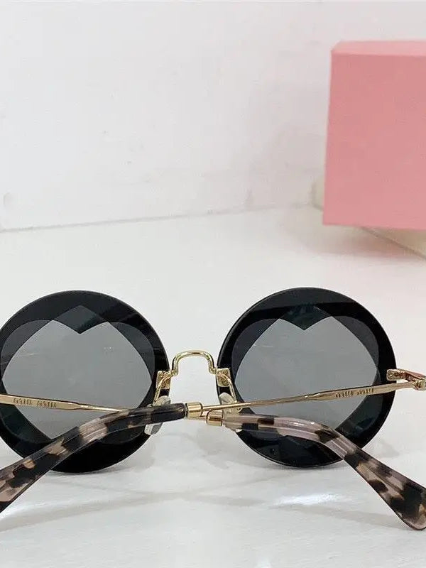Miu Miu Sunglasses MU 01SS Gold-Black Frame Women's Sunglasses✨