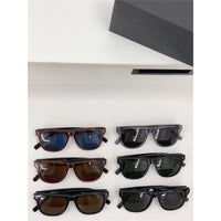 Mont Blanc Sunglasses MB 0124 S 001 Black / Silver Grey Lens Aviator 53-18🏎