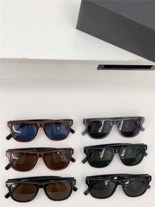 Mont Blanc Sunglasses MB 0124 S 001 Black / Silver Grey Lens Aviator 53-18🏎