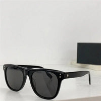 Mont Blanc Sunglasses MB 0124 S 001 Black / Silver Grey Lens Aviator 53-18🏎