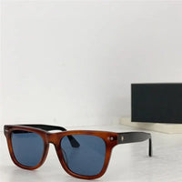 Mont Blanc Sunglasses MB 0254 S 001 Black / Silver Grey Lens Aviator 53-18🏎