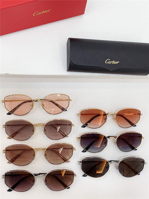 NEW Cartier metal frame sunglasses Panthere Women's s  0300S | 001 🐆