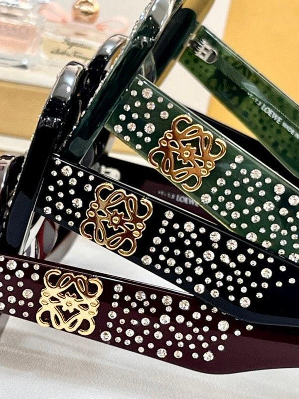 NEW SEASON Loewe Pavé Screen LW 4114 IS 90A Geometric Sunglasses ✨
