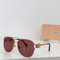 NEW SEASON Miu Miu 52ZS Metal Logo-frame Sunglasses ✨