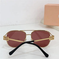 NEW SEASON Miu Miu 52ZS Metal Logo-frame Sunglasses ✨
