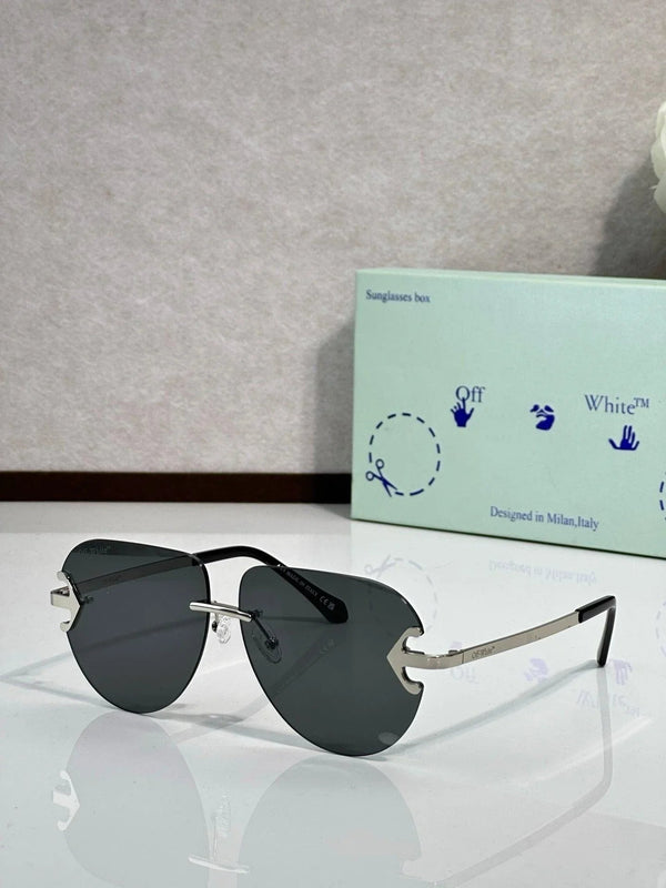 Off-White Men's Alexandria Metal Round Sunglasses 🧩