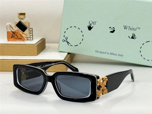 Off-White Roma Rectangular Frame Unisex Acetate Sunglasses✨