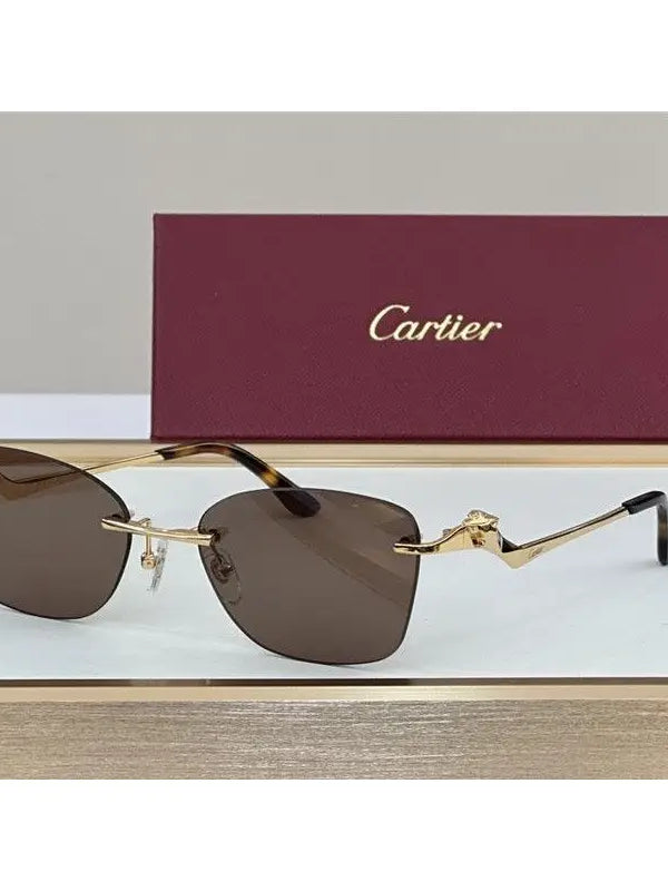 PANTHÈRE DE CARTIER CT 0120 - Platinum-Gold Sunglasses 👑
