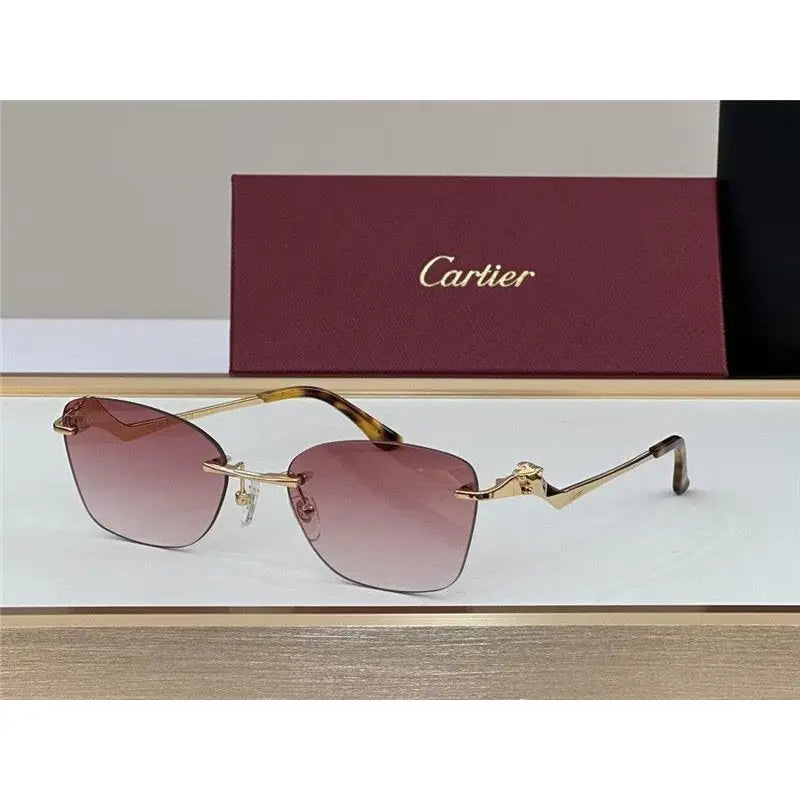 PANTHÈRE DE CARTIER CT 0120 - Platinum-Gold Sunglasses 👑