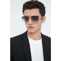 Prada Men's  Black / Silver Grey Lens Aviator 51-18🖤