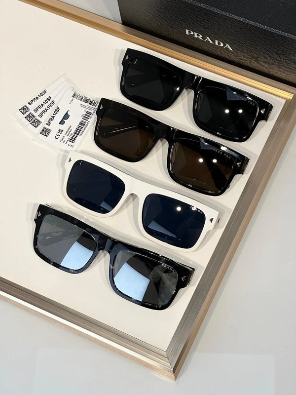 Prada PR A10S Rectangular Brown POLARISED Men's Sunglasses  🟥