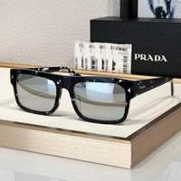 Prada PR A10S Rectangular Brown POLARISED Men's Sunglasses 🟥