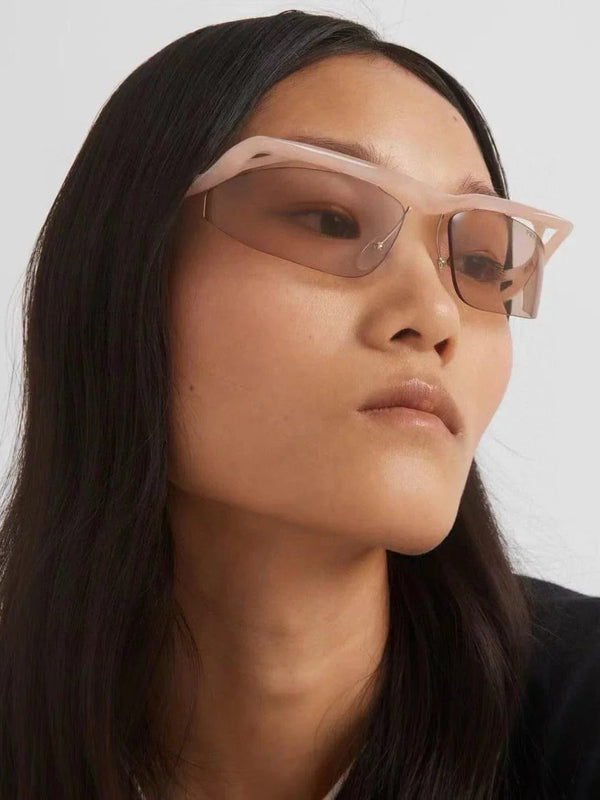 PRADA PR A25S (1AB5S0)- BLACK-PEACH-GREEN | SUNGLASSES Unisex  🟥