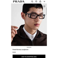 PRADA Runway PR B03S Unisex Sunglasses🟥 $610