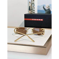 PRADA SPRC57 Prada Runway Transparent Lenses Sunglasses🟥