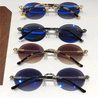 Rare CHROME HEARTS 49-22-144 PILLS I Floral Temple Rimless Glasses ⚜️