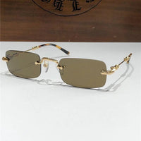 Rare CHROME HEARTS 49-22-144 PILLS II Floral Temple Rimless Glasses ⚜️