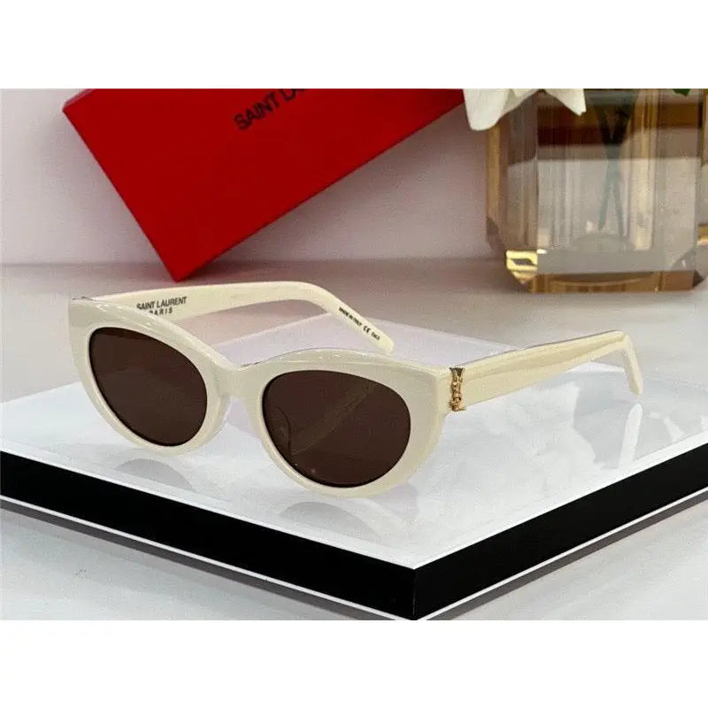 Saint Laurent Women's Monogram Hinge Narrow Cat Eye Sunglasses Women's ✨