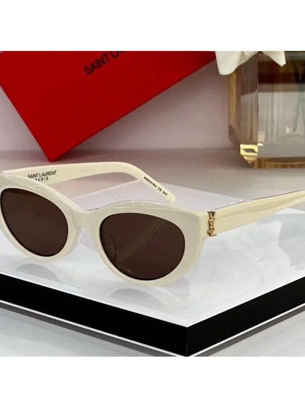 Saint Laurent Women's Monogram Hinge Narrow Cat Eye Sunglasses Women's ✨