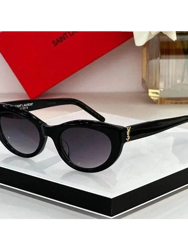 Saint Laurent Women's Monogram Hinge Narrow Cat Eye Sunglasses Women's ✨