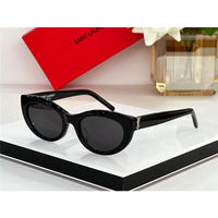 Saint Laurent Women's Monogram Hinge Narrow Cat Eye Sunglasses Women's ✨