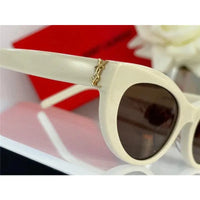 Saint Laurent Women's Monogram Hinge Narrow Cat Eye Sunglasses Women's ✨