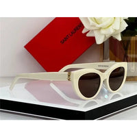 Saint Laurent Women's Monogram Hinge Narrow Cat Eye Sunglasses Women's ✨