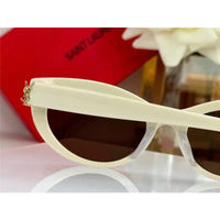 Saint Laurent Women's Monogram Hinge Narrow Cat Eye Sunglasses Women's ✨