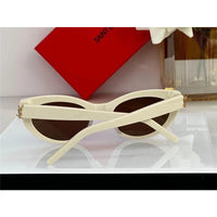 Saint Laurent Women's Monogram Hinge Narrow Cat Eye Sunglasses Women's ✨