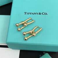 Tiffany&Co 18k Gold Plated 12 models Long Earrings Chain Link Diamond luxury Designer Jewelry for Women's Lock graduated Pavé Diamonds ✨