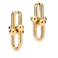 Tiffany&Co 18k Gold Plated 12 models Long Earrings Chain Link Diamond luxury Designer Jewelry for Women's Lock graduated Pavé Diamonds ✨